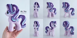 Size: 2100x1048 | Tagged: safe, artist:meplushyou, derpibooru import, starlight glimmer, pony, chibi, image, irl, jpeg, photo, plushie, solo