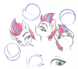 Size: 863x763 | Tagged: safe, artist:chordsy, artist:chordsykat, derpibooru import, zipp storm, pegasus, pony, eye, female, g5, head only, image, jpeg, mare, sketch, sketch dump, solo