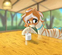 Size: 2700x2400 | Tagged: safe, artist:valthonis, derpibooru import, oc, unofficial characters only, zebra, blurry background, image, milk, png, straw, zebra oc