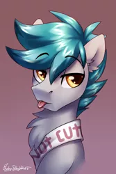 Size: 2000x3000 | Tagged: safe, artist:jedayskayvoker, derpibooru import, oc, oc:ironsides, unofficial characters only, pony, adorkable, blatant lies, bust, cute, dork, i'm not cute, icon, image, male, patreon, patreon reward, png, portrait, silly goose, solo, stallion, tsundere, weapons-grade cute