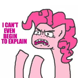 Size: 500x500 | Tagged: safe, artist:askpinkiepieandfriends, derpibooru import, pinkie pie, earth pony, pony, ask, bust, faic, female, image, mare, open mouth, png, solo, tumblr