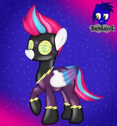 Size: 3840x4154 | Tagged: safe, artist:damlanil, derpibooru import, zipp storm, pegasus, pony, my little pony: a new generation, spoiler:my little pony: a new generation, adorazipp, catsuit, clothes, colored wings, costume, cute, eyebrows, female, g5, image, latex, latex suit, leg fluff, looking at you, mare, png, raised hoof, raised leg, rubber, shadowbolts, shadowbolts costume, shine, shiny, smiling, solo, suit, vector, wings