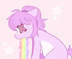 Size: 1657x1366 | Tagged: safe, artist:higgly-chan, derpibooru import, oc, unofficial characters only, earth pony, pony, image, png, puking rainbows, solo, vent art, vomit, vomiting