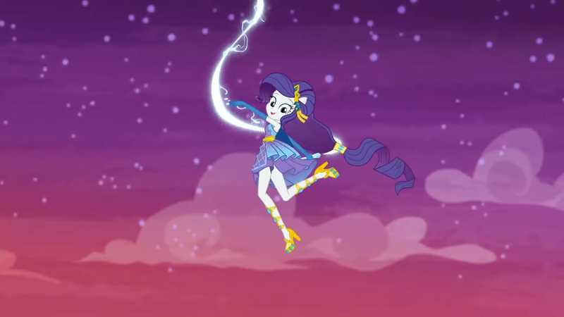Size: 3410x1920 | Tagged: safe, derpibooru import, screencap, rarity, equestria girls, equestria girls series, rollercoaster of friendship, female, high res, image, jpeg, open mouth, open smile, ponied up, smiling, solo