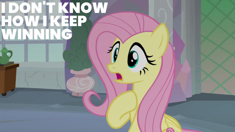 Size: 1280x720 | Tagged: safe, derpibooru import, edit, edited screencap, editor:quoterific, screencap, fluttershy, pegasus, pony, non-compete clause, season 8, spoiler:s08, female, image, jpeg, mare, open mouth, school of friendship, solo