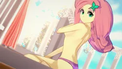 Size: 1920x1080 | Tagged: suggestive, artist:hornydogo, derpibooru import, fluttershy, equestria girls, 3d, clothes, image, jpeg, koikatsu, panties, underwear