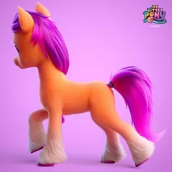 Size: 1080x1080 | Tagged: safe, artist:jonatancatalan, derpibooru import, sunny starscout, my little pony: a new generation, g5, gradient background, image, jpeg, looking away, solo, tail, tail band