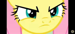 Size: 2340x1080 | Tagged: safe, derpibooru import, screencap, fluttershy, pegasus, pony, season 9, sweet and smoky, spoiler:s09, 1080p, angry, badass, close-up, eyelashes, flutterbadass, fluttershy is not amused, flutterstare, image, jpeg, narrowed eyes, oh god, solo, solo focus, stare, this will not end well, unamused, you dare to challenge me