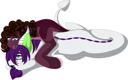 Size: 1280x803 | Tagged: safe, artist:alister-calouro, derpibooru import, oc, oc:black diamond, oc:sugary bullet, dracony, hybrid, pony, duo, image, interspecies offspring, lying down, male, offspring, parent:cheese sandwich, parent:pinkie pie, parent:rarity, parent:spike, parents:cheesepie, parents:sparity, png, simple background, stallion, transparent background