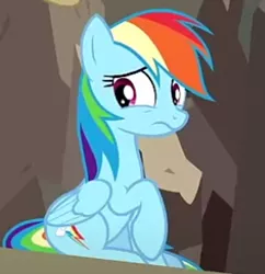 Size: 400x413 | Tagged: safe, derpibooru import, screencap, rainbow dash, pegasus, pony, daring done?, cropped, female, image, png, solo