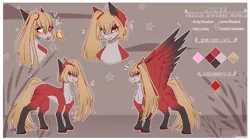 Size: 3990x2230 | Tagged: safe, artist:honeybbear, derpibooru import, oc, oc:lynee, pegasus, pony, female, image, mare, png, reference sheet, solo