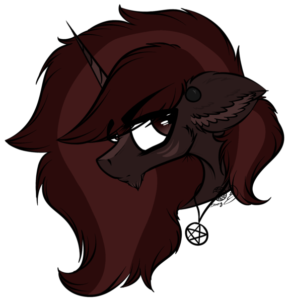Size: 1459x1519 | Tagged: safe, artist:beamybutt, derpibooru import, oc, unofficial characters only, pony, unicorn, bust, ear fluff, ear piercing, horn, image, jewelry, male, necklace, piercing, png, simple background, solo, stallion, transparent background, unicorn oc