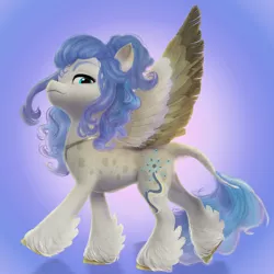 Size: 1080x1080 | Tagged: safe, artist:jonatancatalan, artist:pegasus004, derpibooru import, edit, oc, oc:alabaster, pegasus, pony, g4 to g5, g5, image, leonine tail, male, png, solo, tail