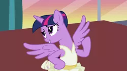 Size: 1280x720 | Tagged: safe, derpibooru import, screencap, twilight sparkle, twilight sparkle (alicorn), alicorn, pony, a royal problem, ballerina, clothes, cropped, cute, hoof on hip, image, png, solo, tutu, twiabetes, twilarina