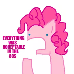 Size: 500x500 | Tagged: safe, artist:askpinkiepieandfriends, derpibooru import, pinkie pie, earth pony, pony, ask, bust, female, image, mare, open mouth, png, simple background, solo, tumblr, white background