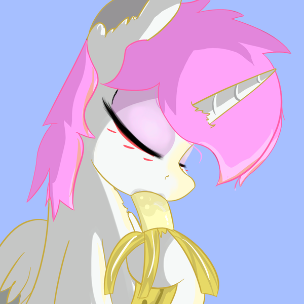 Size: 1000x1000 | Tagged: suggestive, artist:coffeeponee, derpibooru import, princess celestia, alicorn, banana, blowjob, blushing, deepthroat, eating, eyes closed, eyeshadow, food, image, makeup, nudity, oral, penis, pink-mane celestia, png, sex, suggestive eating