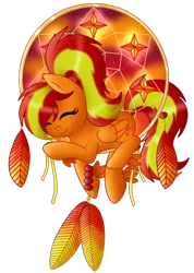 Size: 604x846 | Tagged: safe, artist:blazebrem, derpibooru import, oc, oc:flamewing, unofficial characters only, pegasus, pony, dreamcatcher, eyes closed, female, folded wings, image, mare, pegasus oc, png, simple background, solo, tail, transparent background, two toned mane, two toned tail, wings