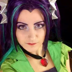 Size: 540x540 | Tagged: safe, artist:sarahndipity cosplay, derpibooru import, aria blaze, human, equestria girls, clothes, cosplay, costume, disguise, disguised siren, image, irl, irl human, jpeg, photo