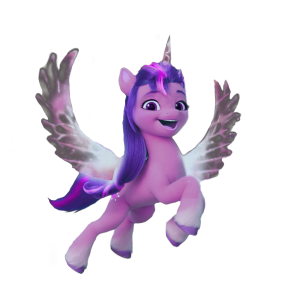 Size: 3464x3464 | Tagged: safe, artist:vernorexia, derpibooru import, edit, sunny starscout, twilight sparkle, alicorn, pony, my little pony: a new generation, spoiler:my little pony: a new generation, flying, full body, g4 to g5, g5, image, png, recolor, simple background, solo, streaked mane, transparent background