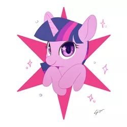 Size: 1000x1000 | Tagged: safe, artist:sion, derpibooru import, twilight sparkle, pony, bust, cute, cutie mark background, female, image, mare, png, portrait, solo, starry eyes, twiabetes, wingding eyes
