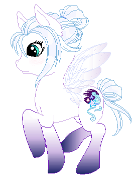 Size: 271x362 | Tagged: safe, artist:mana minori, derpibooru import, fairy, flutter pony, pony, gradient, hair, hooves, image, little, magic, my little pony, png, purple, silver, white, wings