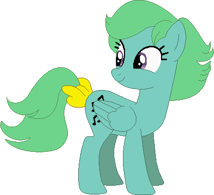 Size: 416x379 | Tagged: safe, artist:selenaede, artist:victorfazbear, derpibooru import, medley, pegasus, pony, base used, bow, female, folded wings, g1, g1 to g4, g4, generation leap, green mane, green tail, image, looking back, mare, png, purple eyes, simple background, smiling, standing, tail, tail bow, transparent background, wings