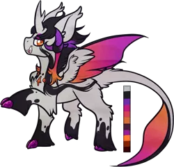 Size: 749x718 | Tagged: safe, artist:velnyx, derpibooru import, oc, oc:anarchy, alicorn, bat pony, bat pony alicorn, bat wings, female, horn, image, png, simple background, solo, transparent background, wings