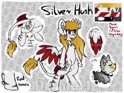 Size: 1024x772 | Tagged: safe, artist:deraniel, derpibooru import, oc, oc:silver hush, unofficial characters only, pony, image, jpeg, reference sheet, wings