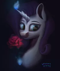 Size: 2508x3000 | Tagged: safe, artist:vetta, artist:wevepon3, derpibooru import, rarity, pony, unicorn, flower, image, png, rose, solo