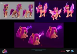 Size: 1036x733 | Tagged: safe, artist:imalou, derpibooru import, sunny starscout, alicorn, earth pony, my little pony: a new generation, spoiler:g5, spoiler:my little pony: a new generation, concept art, g5, image, magic, png, princess sunny starscout, solo, sunnycorn
