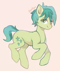 Size: 535x627 | Tagged: safe, artist:ginjallegra, derpibooru import, sandbar, earth pony, pony, image, looking at you, male, png, simple background, smiling, solo, stallion