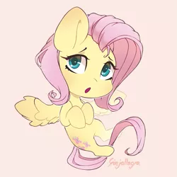 Size: 559x559 | Tagged: safe, artist:ginjallegra, derpibooru import, fluttershy, pegasus, pony, chibi, cute, female, image, looking at you, mare, png, shyabetes, simple background, solo, wings