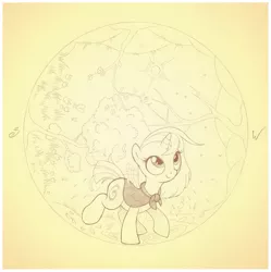 Size: 837x842 | Tagged: safe, artist:sherwoodwhisper, derpibooru import, oc, oc:eri, pony, unicorn, autumn, cape, clothes, female, filly, four seasons, image, inktober, inktober 2021, jpeg, monochrome, seasons, solo, spring, summer, winter