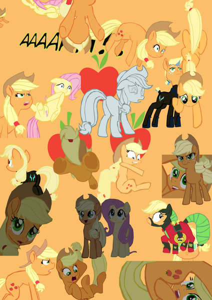 Size: 1280x1810 | Tagged: safe, artist:benpictures1, derpibooru import, applejack, fluttershy, mistress marevelous, earth pony, pegasus, pony, a dog and pony show, my little pony: the movie, power ponies (episode), applebutt, applejack day, applejack's hat, butt, clothes, cowboy hat, cute, female, frog (hoof), hat, image, inkscape, jackabetes, mare, png, power ponies, shyabetes, underhoof, vector