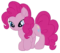 Size: 1280x1144 | Tagged: safe, artist:benpictures1, derpibooru import, pinkie pie, earth pony, pony, my little pony: the movie, cute, diapinkes, female, image, inkscape, looking down, mare, png, simple background, solo, transparent background, vector