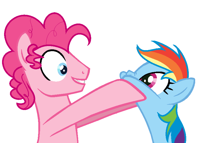 Size: 779x559 | Tagged: safe, artist:yaco, derpibooru import, pinkie pie, rainbow dash, earth pony, pegasus, pony, blue eyes, bubble berry, bubbledash, female, half r63 shipping, hooves on cheeks, image, lesbian, looking at each other, male, mare, multicolored hair, multicolored mane, nose wrinkle, pink mane, pinkiedash, png, rainbow hair, rule 63, shipping, simple background, smiling, squishy cheeks, stallion, straight, transparent background