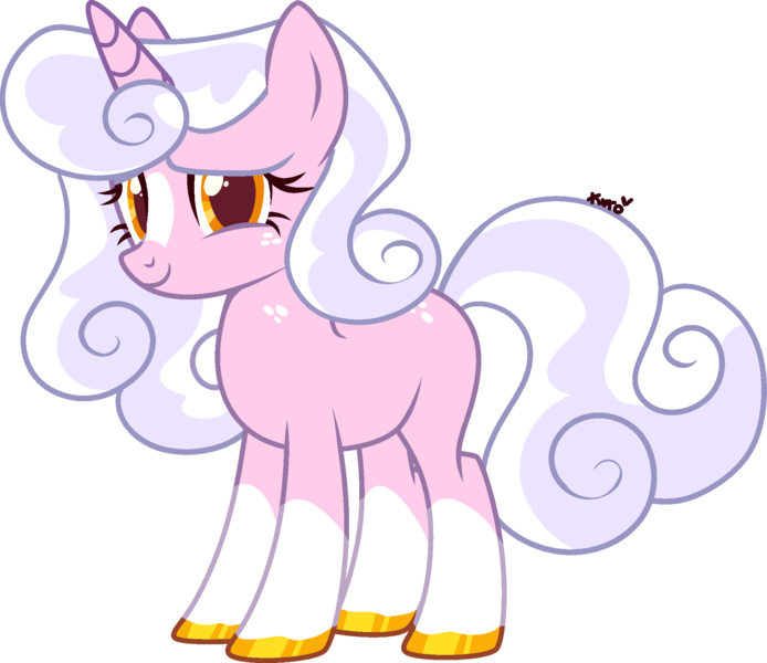 Size: 2013x1740 | Tagged: safe, artist:kurosawakuro, derpibooru import, oc, pony, unicorn, female, image, mare, offspring, parent:petunia petals, parent:sunny skies, png, simple background, solo, transparent background