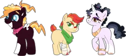 Size: 953x428 | Tagged: safe, artist:klawiee, artist:selenaede, derpibooru import, oc, unofficial characters only, earth pony, pegasus, pony, unicorn, base used, image, magical lesbian spawn, offspring, parent:big macintosh, parent:lightning dust, parent:pinkie pie, parent:rainbow dash, parent:svengallop, parent:twilight sparkle, parents:pinkiedust, parents:rainbowmac, parents:svenlight, png, simple background, transparent background, trio