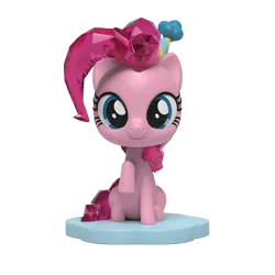 Size: 1000x1000 | Tagged: safe, derpibooru import, part of a set, pinkie pie, earth pony, pony, figurine, image, kwistal fwenz, merchandise, mighty jaxx, png, simple background, solo, transparent background