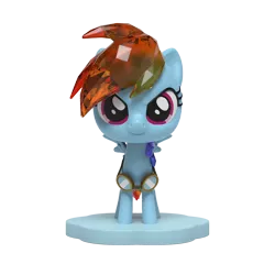 Size: 1000x1000 | Tagged: safe, derpibooru import, part of a set, rainbow dash, pegasus, pony, figurine, goggles, image, kwistal fwenz, merchandise, mighty jaxx, png, simple background, solo, transparent background