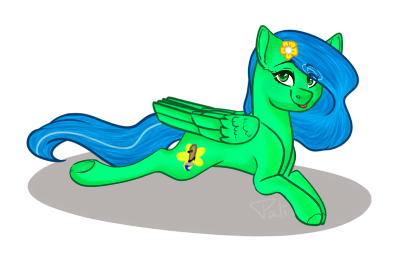 Size: 1024x665 | Tagged: safe, artist:pokaparida, derpibooru import, oc, pegasus, pony, female, image, lying down, mare, png, prone, solo