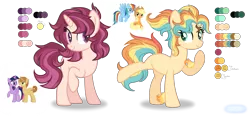 Size: 3864x1800 | Tagged: safe, artist:purplepotato04, derpibooru import, applejack, feather bangs, rainbow dash, twilight sparkle, twilight sparkle (alicorn), oc, alicorn, earth pony, pony, unicorn, female, image, magical lesbian spawn, mare, offspring, parent:applejack, parent:feather bangs, parent:rainbow dash, parent:twilight sparkle, parents:appledash, png, simple background, transparent background