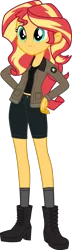 Size: 1181x4096 | Tagged: safe, artist:equestrian_military_mod, derpibooru import, edit, vector edit, sunset shimmer, equestria girls, clothes, girls und panzer, image, jacket, marine, marines, military, png, saunders, solo, usmc, vector