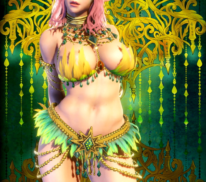 Size: 1632x1440 | Tagged: suggestive, artist:ponycalibur, derpibooru import, fluttershy, human, 3d, belly button, elf ears, humanized, image, jpeg, monster hunter world