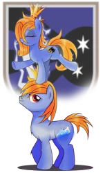 Size: 1167x1920 | Tagged: safe, artist:ruhisu, derpibooru import, oc, oc:prince baltic, oc:princess pomerania, image, png, tribrony