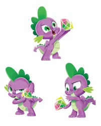 Size: 1080x1346 | Tagged: safe, artist:anthony conley, derpibooru import, spike, ponified, dragon, pony, a pony named spike, gem, illustration, image, jpeg, multeity, simple background, white background, winged spike, wings