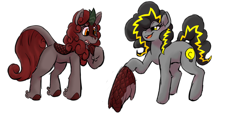 Size: 1920x1080 | Tagged: questionable, artist:plaguetyranno, artist:silent-e, derpibooru import, oc, oc:bug-zapper, earth pony, kirin, pony, female, image, mare, pellet pillow, png, story in the source, vore