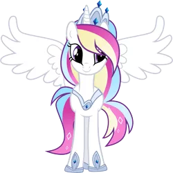 Size: 8549x8565 | Tagged: safe, artist:digimonlover101, derpibooru import, oc, oc:starry diamond, alicorn, pony, absurd resolution, female, image, mare, offspring, parent:princess cadance, parent:shining armor, parents:shiningcadance, png, simple background, solo, transparent background, vector