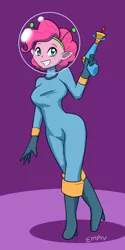 Size: 500x1000 | Tagged: safe, artist:empyu, derpibooru import, alien, equestria girls, 45 minute art challenge, clothes, costume, halloween, halloween costume, holiday, image, laser pistol, png