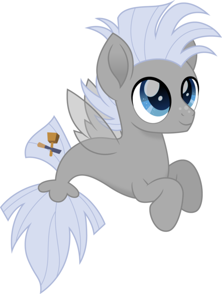 Size: 1134x1500 | Tagged: safe, artist:cloudyglow, derpibooru import, chipcutter, pegasus, pony, seapony (g4), blue eyes, clothes, dorsal fin, fin wings, fins, fish tail, flowing tail, image, png, seaponified, see-through, simple background, smiling, solo, species swap, tail, transparent background, wings